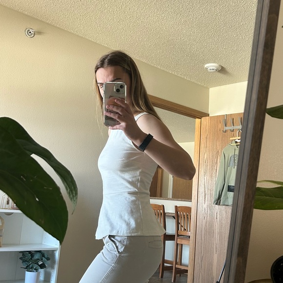 J.Crew XXS Cream Professional Blouse with Zipper - Picture 4 of 8